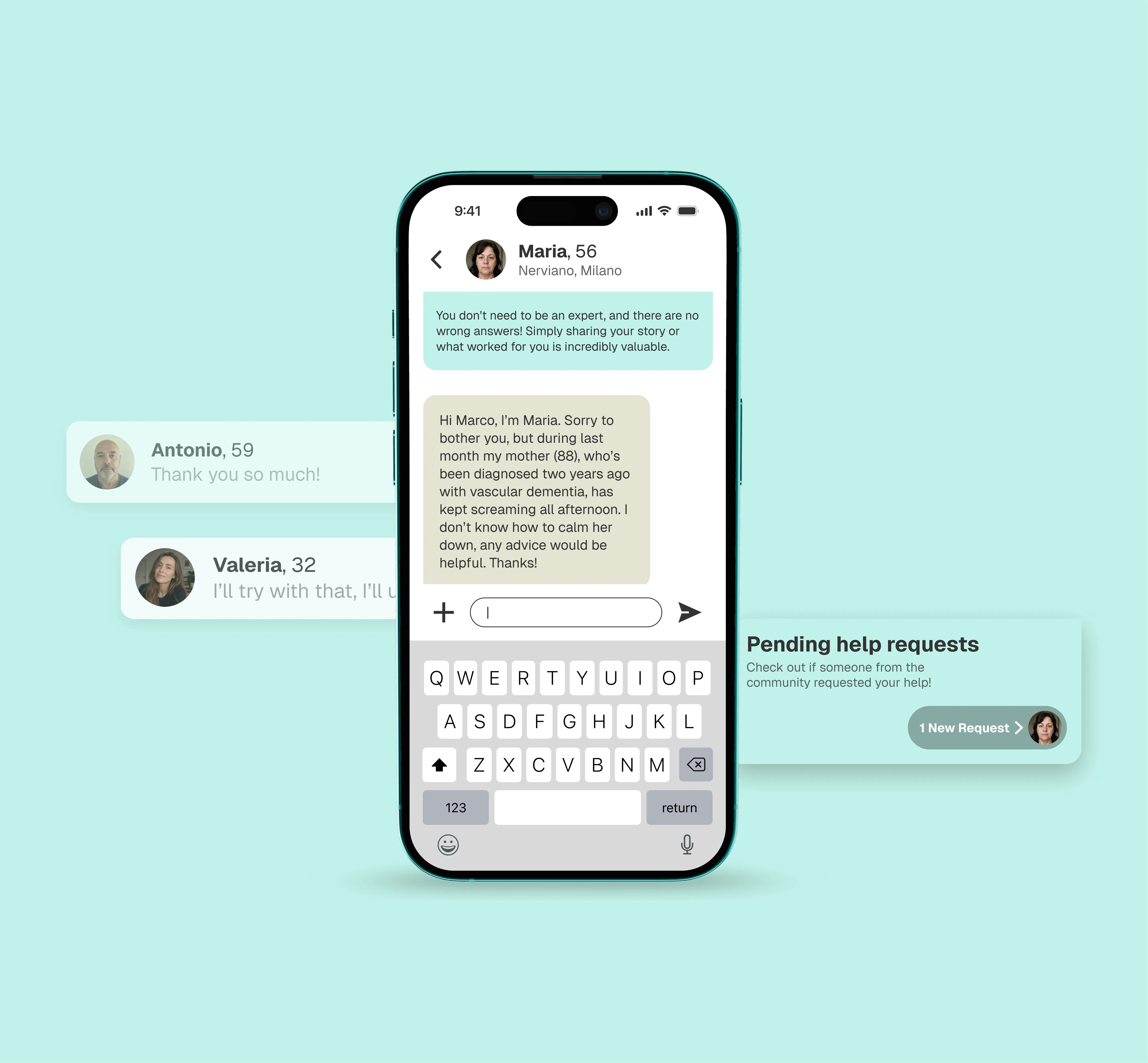 Chat tra caregiver