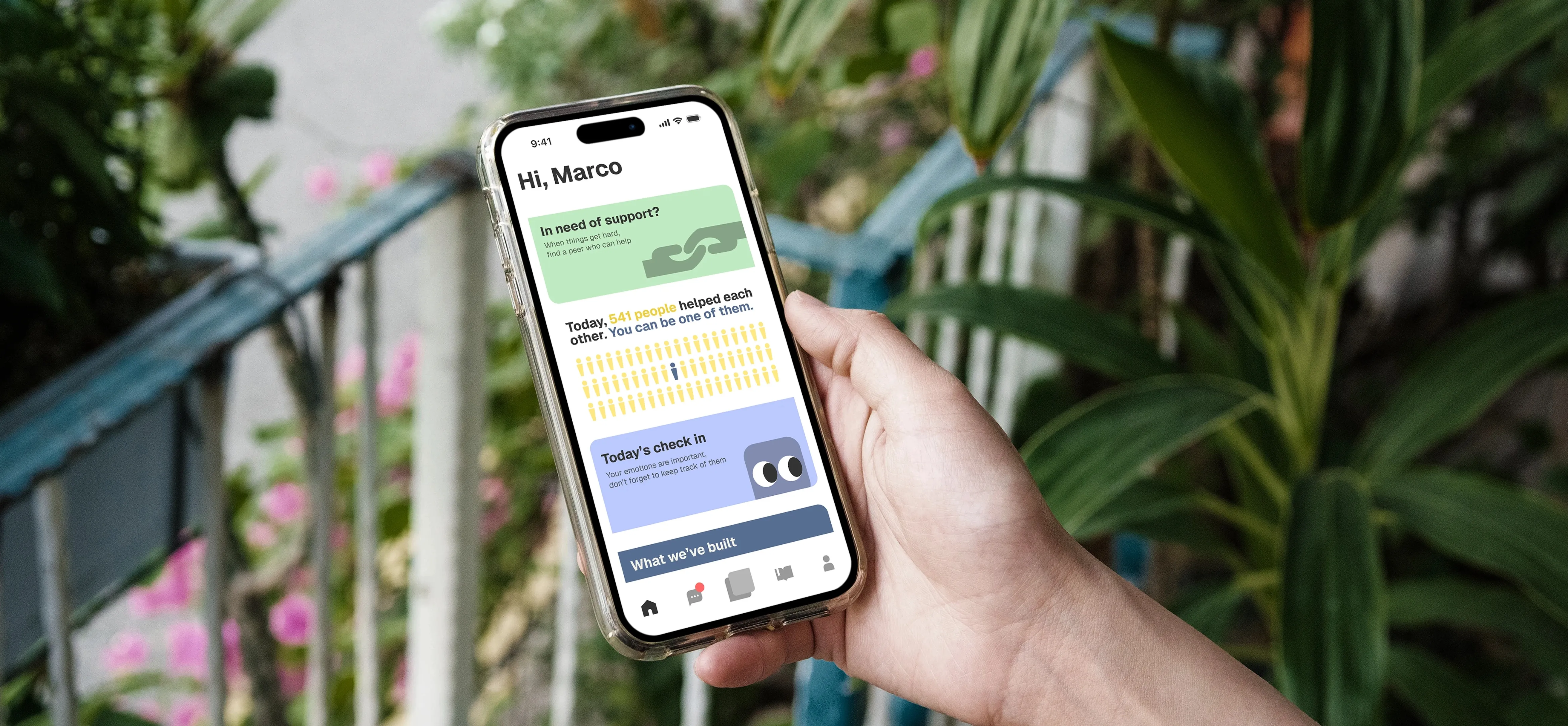 Interfaccia della piattaforma ALOS per caregiver
