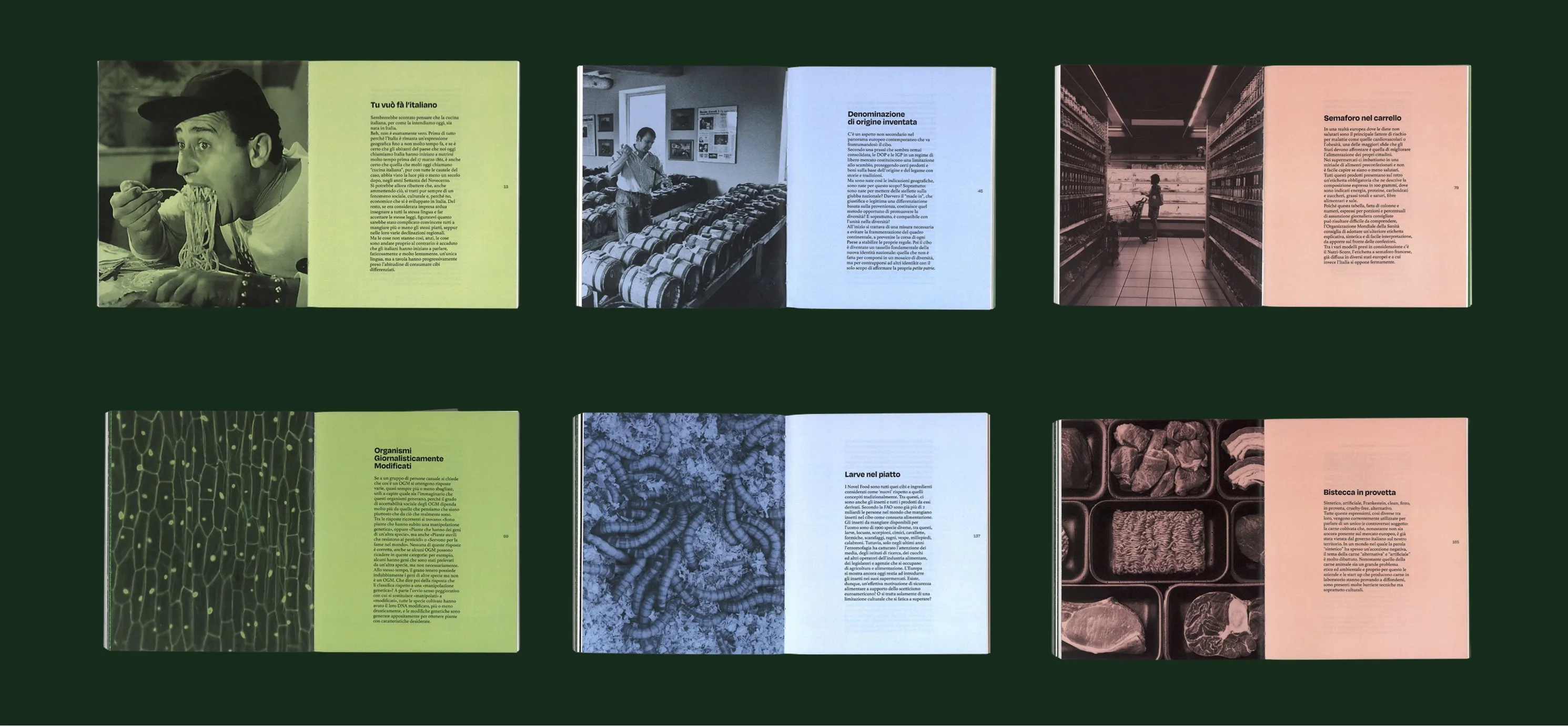 Bozze preliminari del layout editoriale